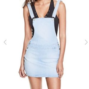 NWT Guess Light Wash Adalyn Skirt Overall Medium